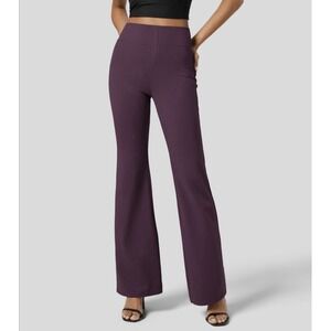 Halara Flex SculptKnit High Waisted Pocket Work Pants - MEDIUM - Burgundy EUC!